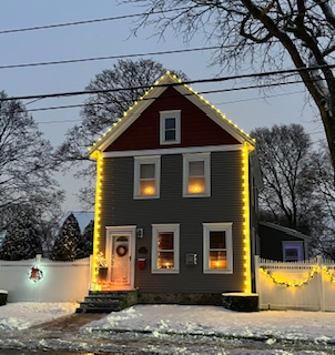 Christmas light display