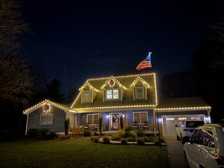 Christmas light display