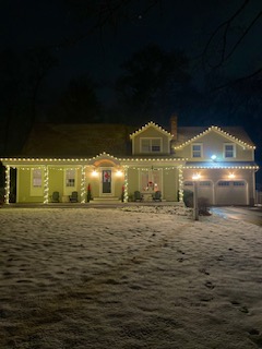 Christmas light display